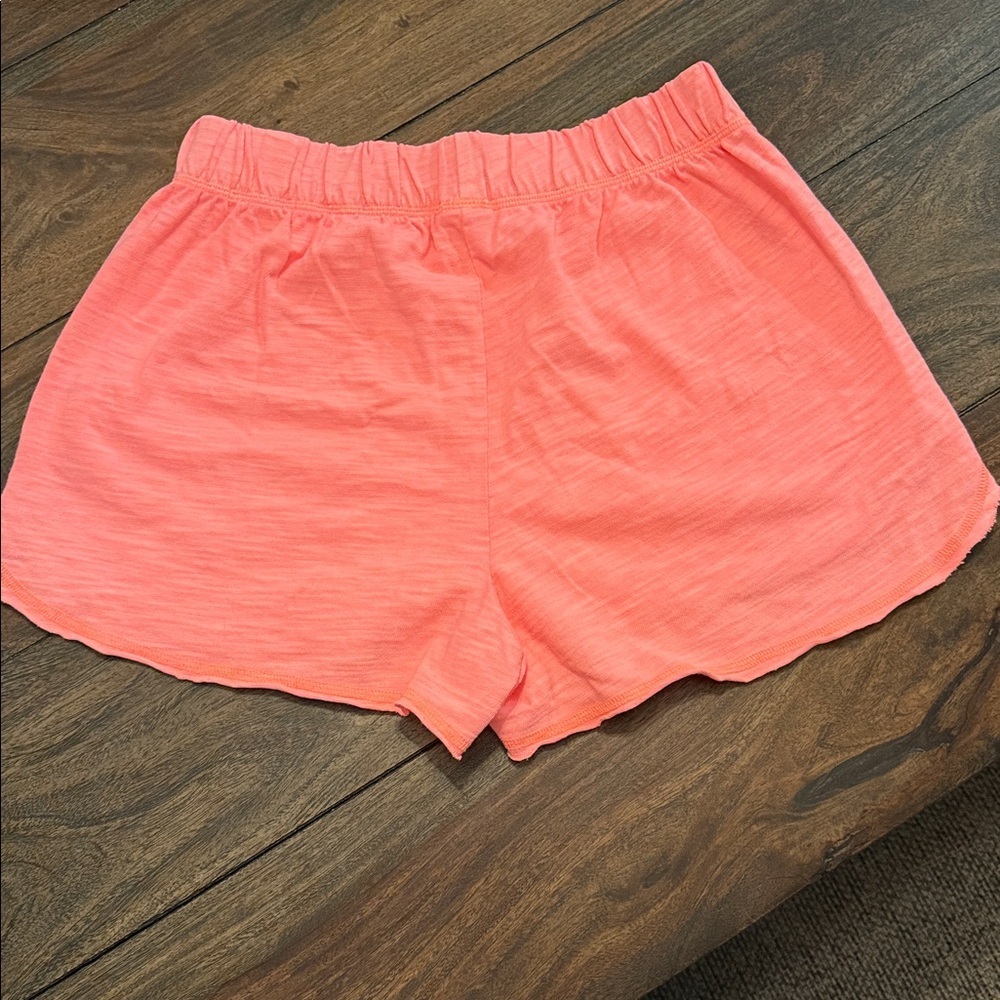 PINK Victoria's Secret Bright Coral Athletic Shorts~Small - Picture 3 of 8